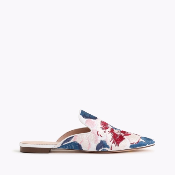 J. Crew Shoes - NIB J. Crew Pointed Toe Slides in Brocade sz 10 ✨